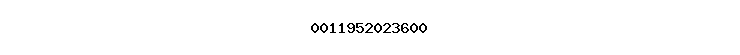 0011952023600