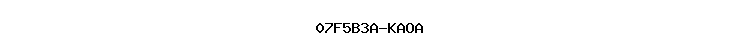 07F5B3A-KAOA