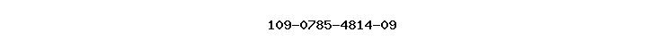 109-0785-4814-09