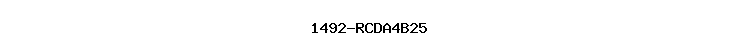 1492-RCDA4B25