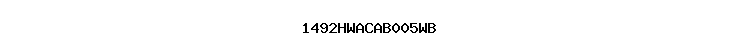 1492HWACAB005WB