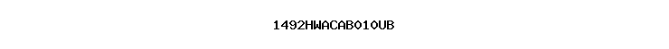 1492HWACAB010UB