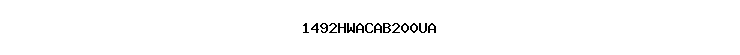 1492HWACAB200UA