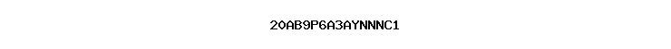 20AB9P6A3AYNNNC1