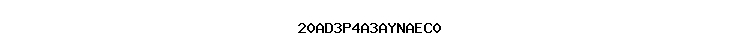 20AD3P4A3AYNAEC0