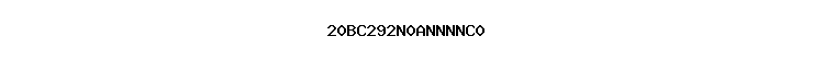 20BC292N0ANNNNC0