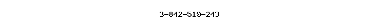 3-842-519-243