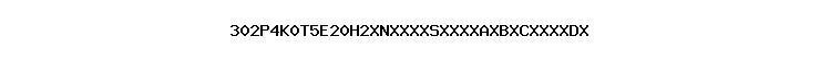 302P4K0T5E20H2XNXXXXSXXXXAXBXCXXXXDX