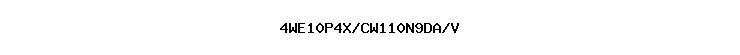 4WE10P4X/CW110N9DA/V