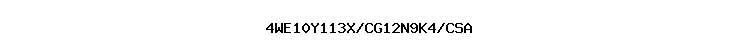 4WE10Y113X/CG12N9K4/CSA