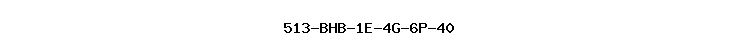 513-BHB-1E-4G-6P-40