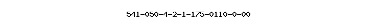 541-050-4-2-1-175-0110-0-00
