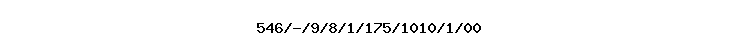 546/-/9/8/1/175/1010/1/00