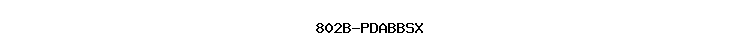 802B-PDABBSX