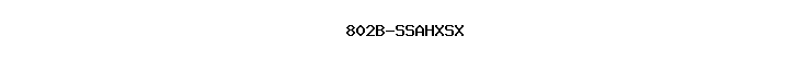 802B-SSAHXSX