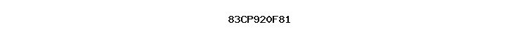 83CP920F81