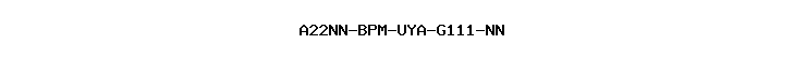 A22NN-BPM-UYA-G111-NN