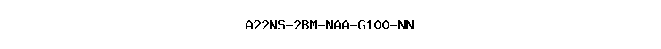 A22NS-2BM-NAA-G100-NN
