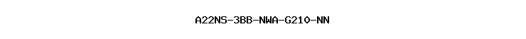A22NS-3BB-NWA-G210-NN