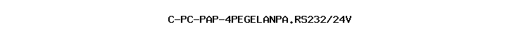 C-PC-PAP-4PEGELANPA.RS232/24V