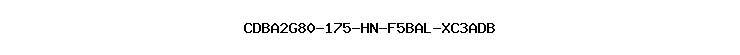 CDBA2G80-175-HN-F5BAL-XC3ADB