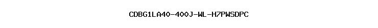 CDBG1LA40-400J-WL-H7PWSDPC