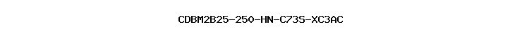 CDBM2B25-250-HN-C73S-XC3AC