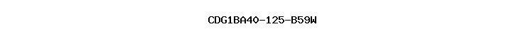 CDG1BA40-125-B59W
