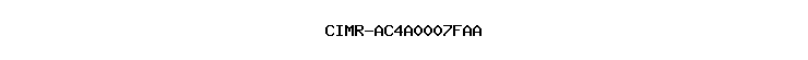 CIMR-AC4A0007FAA