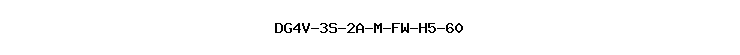 DG4V-3S-2A-M-FW-H5-60