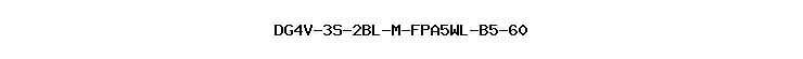 DG4V-3S-2BL-M-FPA5WL-B5-60