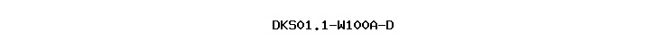 DKS01.1-W100A-D