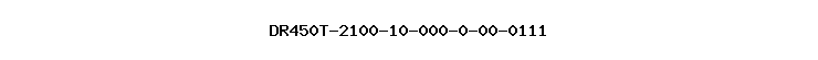 DR450T-2100-10-000-0-00-0111