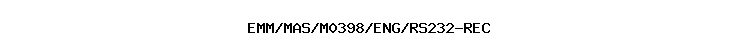 EMM/MAS/M0398/ENG/RS232-REC