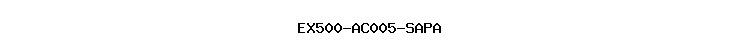 EX500-AC005-SAPA