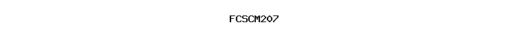 FCSCM207