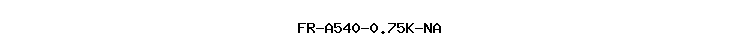 FR-A540-0.75K-NA
