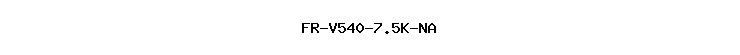 FR-V540-7.5K-NA