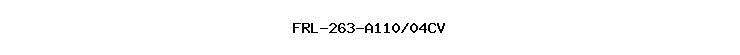 FRL-263-A110/04CV