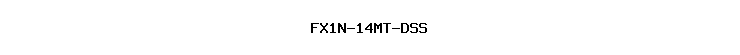 FX1N-14MT-DSS