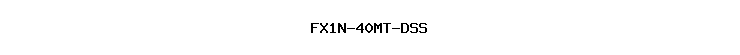 FX1N-40MT-DSS
