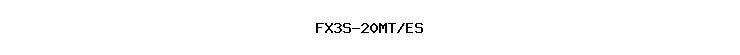 FX3S-20MT/ES
