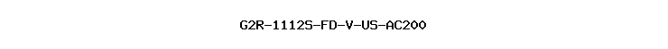 G2R-1112S-FD-V-US-AC200