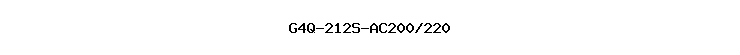 G4Q-212S-AC200/220