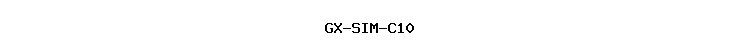GX-SIM-C10