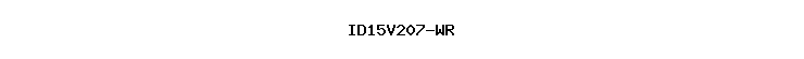 ID15V207-WR