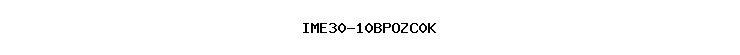 IME30-10BPOZC0K