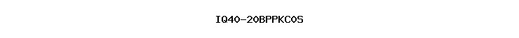 IQ40-20BPPKC0S