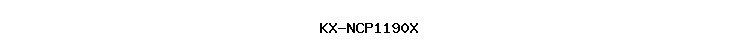 KX-NCP1190X