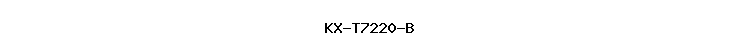 KX-T7220-B